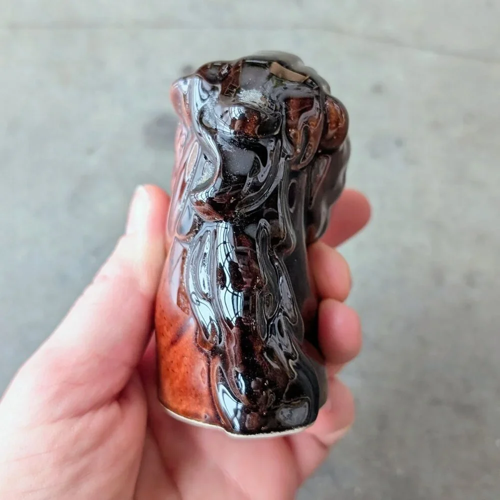 Vintage Made in Japan Brown Ceramic Horse Salt and Pepper Shakers